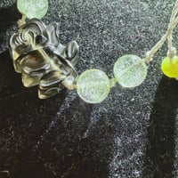 モリオン黒薔薇紐ブレス✨