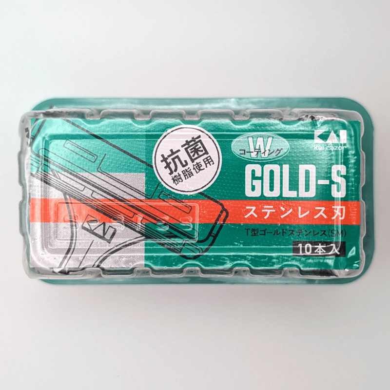 貝印 かみそり T型ゴールドステンレス GOLD‐S 10本入 | 河島商店