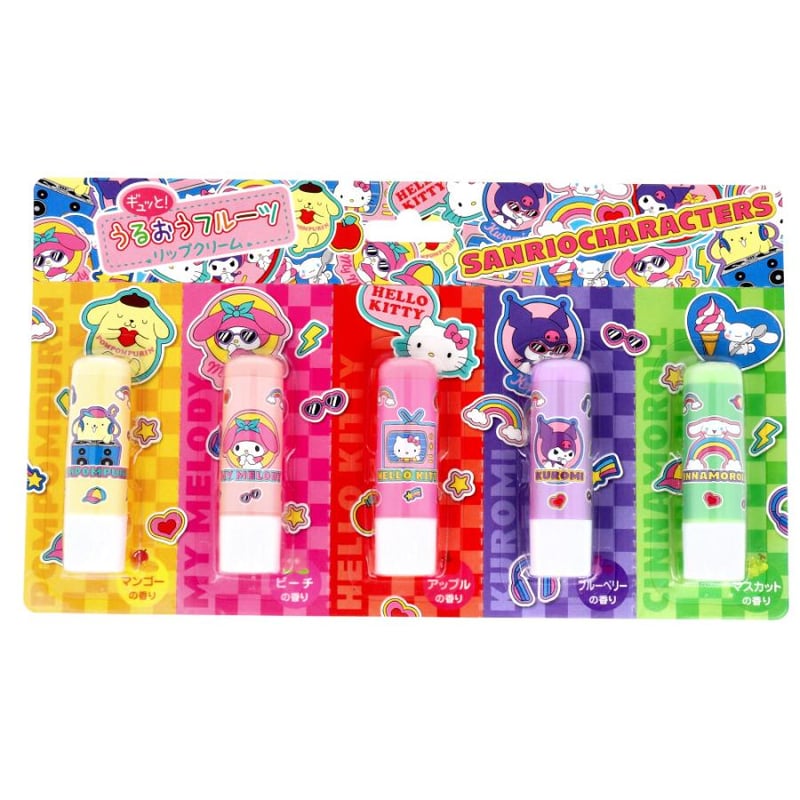 サンリオキャラクターズ ギュッと！うるおう フルーツリップクリーム