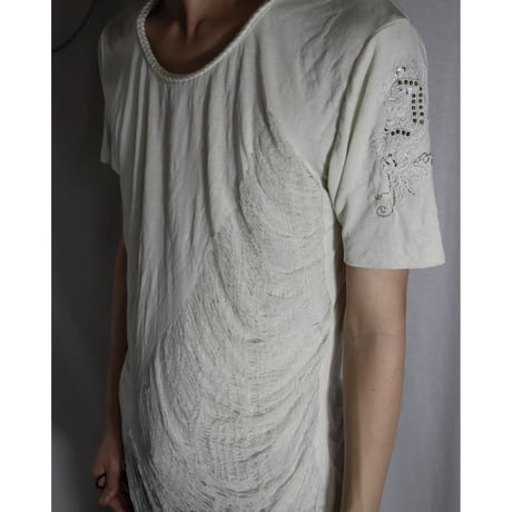 【Schorl】2000s spider web T