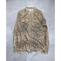 【L.G.B】leopard sleeve pocket shirts