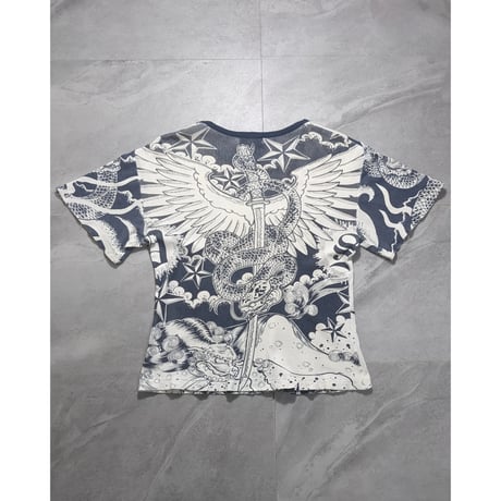 【YASUYUKI ISHII】2000s tattoo graphic T