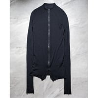 【Julius】2013fw "crack" zip knit cardi