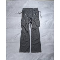 【L7 REAL HIP】 2000s lace-up bondage cargo pants