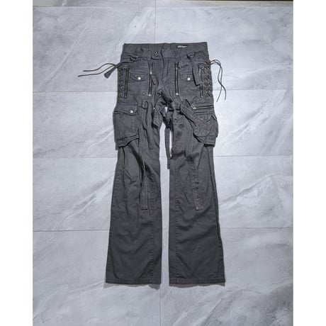 【L7 REAL HIP】 2000s lace-up bondage cargo pants