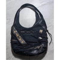 【Kmrii】leather studs tote bag