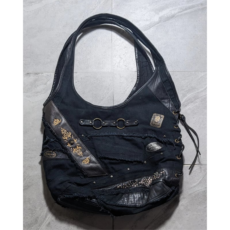 Kmrii】leather studs tote bag | Conglinoold
