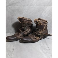 【LAPHROAIG】distressed strap wrap boots