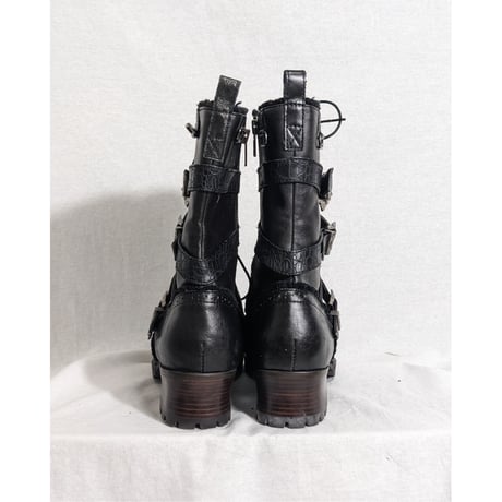 【Jackrose】2000s belted distressed boots