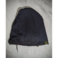 【Nomad】distressed reversible pierced knit cap