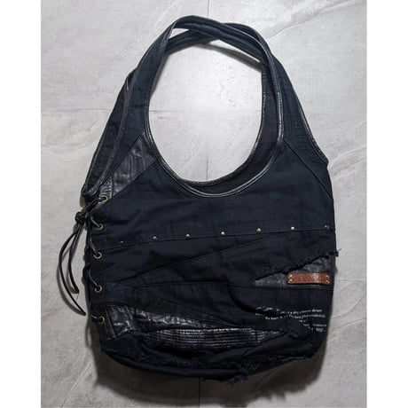 【Kmrii】leather studs tote bag
