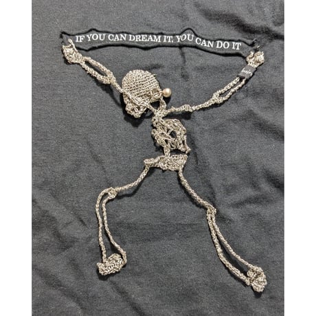 【bajra】2000s skeleton crucified T