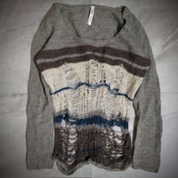 【glamb】07AW spyder web grey knit
