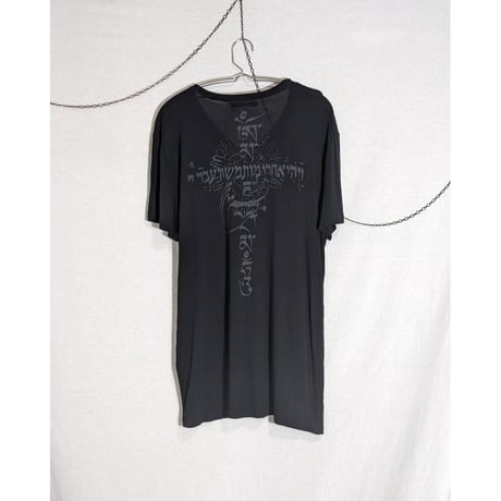 【14th addiction】back cross skull T