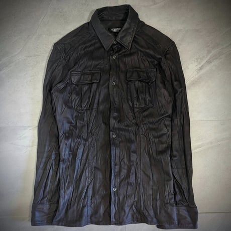 【TORNADO MART】wrinkled crocodile shirts