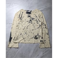【SHARE SPIRIT】2000s painted flare sleeve T