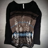 【glamb】07AW spyder web black knit