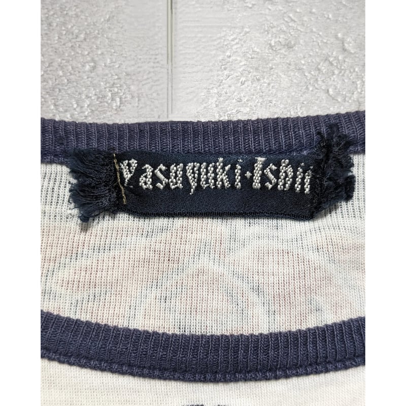00s Yasyuki Ishii タトゥープリント 七分袖カットソー S YASUYUKI ISHII】00s full graphic tattoo T | Con