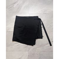 【Attachment】distressed wrap skirt