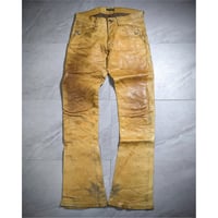 【Obelisk】2000s distressed leather pants