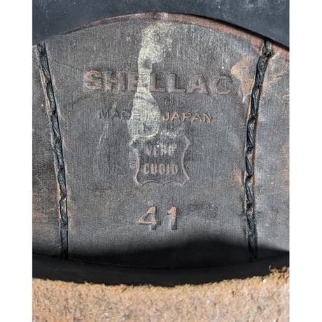 【shellac】black python curved zip boots