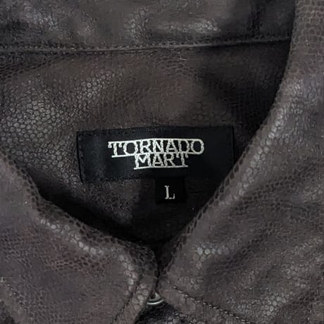【TORNADO MART】wrinkled crocodile shirts