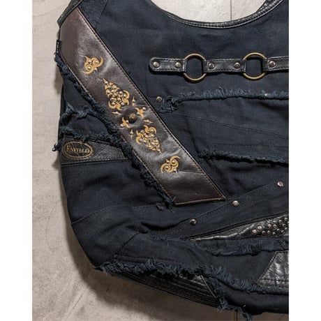【Kmrii】leather studs tote bag
