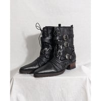 【Jackrose】2000s belted distressed boots