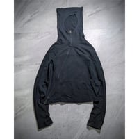 【jab】square curved zip hoodie