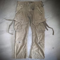 【cherry sunburst】gimmick flare cargo pants