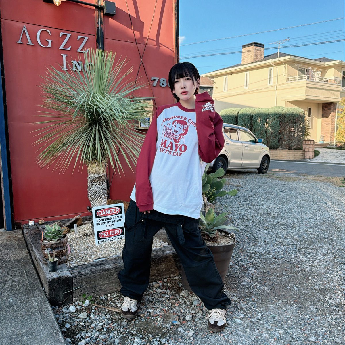 えびまよ】2025AW | Chopper Chopsコラボ | ラグランロングスリーブTシ