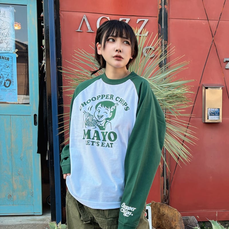えびまよ】2025AW | Chopper Chopsコラボ | ラグランロングスリーブTシ