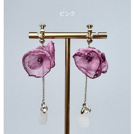 花シフォン&サクラドロップチェーン