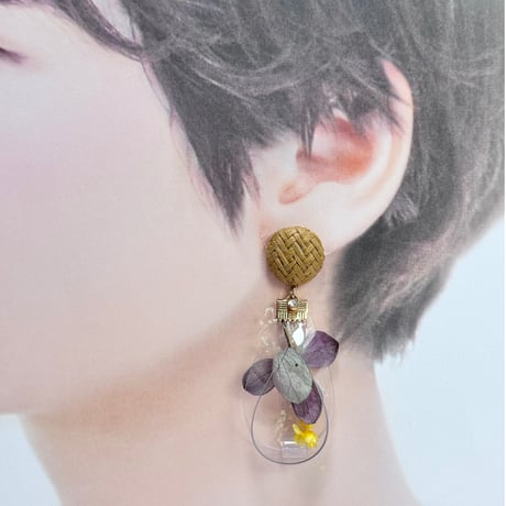 （春夏）紫陽花ミックス×イエローsizukuラタン