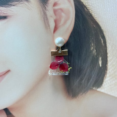 紫陽花レッド×グリーンsukueaパール