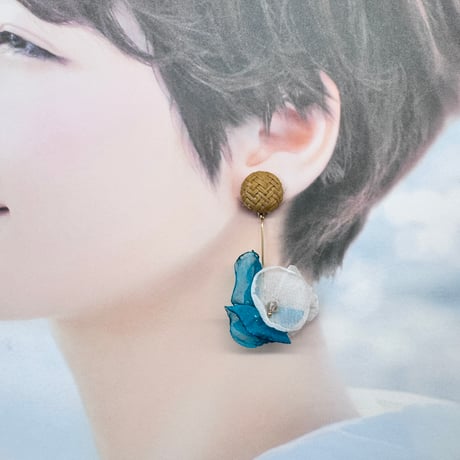 ラタン×花びらシフォンミックス