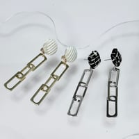 （秋冬）異素材トップ×チェーンリンク