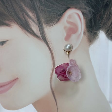 パール×花びらシフォンミックス