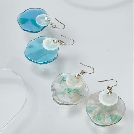 海の水面×シェルニュアンスアクリル