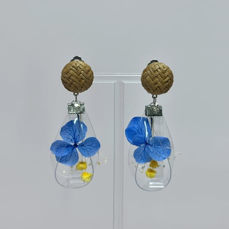 （春夏）紫陽花アクアブルー×イエローshizukuラタン