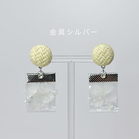 （春夏）紫陽花純白sukueaラタン