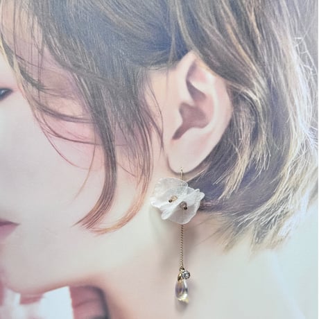 花シフォン&サクラドロップチェーン