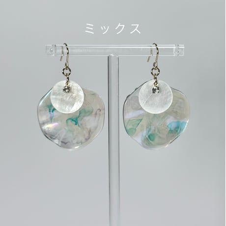 海の水面×シェルニュアンスアクリル