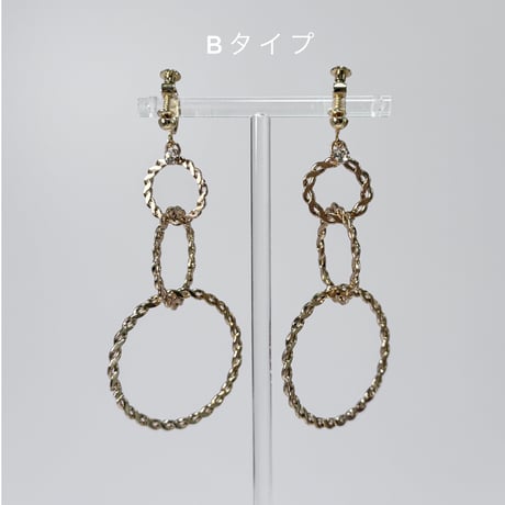 ゴールド3連リング