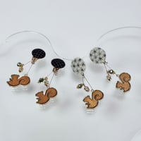 くるみウール×miniどんぐり付きウッドりす