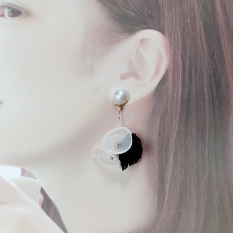 パール×花びらシフォンミックス