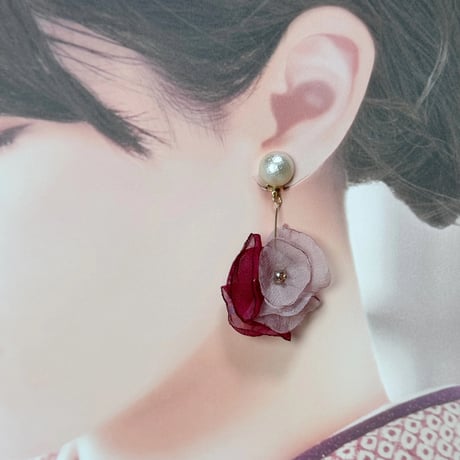 パール×花びらシフォンミックス