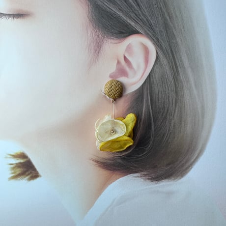 ラタン×花びらシフォンミックス