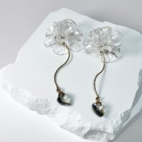 アクリル花びら×ハート