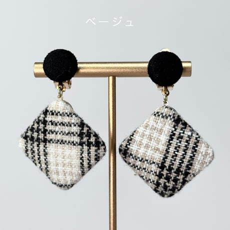 スウェード×チェック柄sukuea